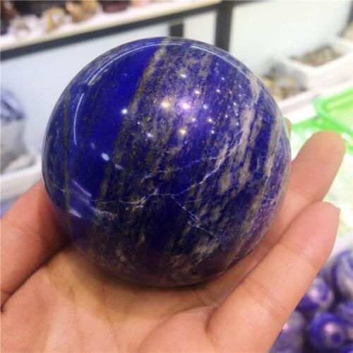 Natural crystal mineral lapis lazuli crystal ball stone for home decoration