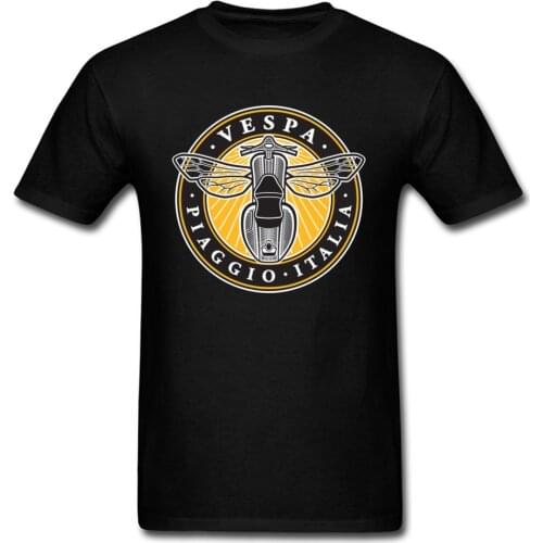 Latest Vespa Tee Shirt Motorbike Top Quality Fashion Brand Leisure Mens Tshirt Logo Design Cotton Tops Tees Camisetas Harajuku