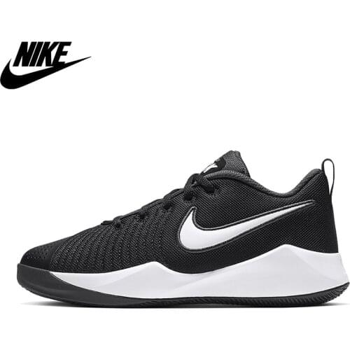 Original Nike Team Hustle Quick 2 (GS) Unisex White Basketball Shoe AT5298-002