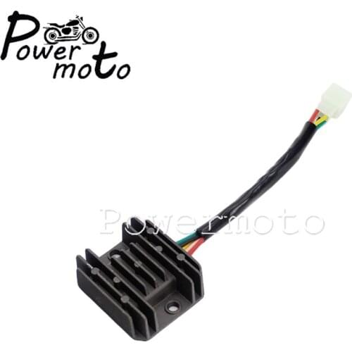 Plug & Play DC 12V Voltage Regulator Aluminum Alloy Regulator Rectifier for GY6 50cc 125cc 150cc ATV Engine Scooter Moped