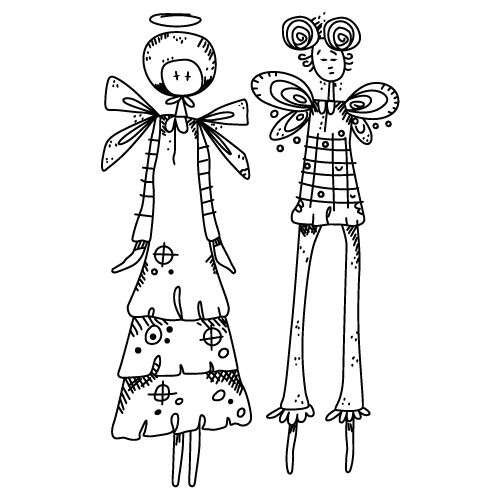 Girl Transparent Clear Stamps for DIY Scrapbooking/Card Making/Kids Christmas Fun Decoration Supplies