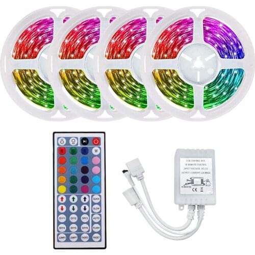 20M RGB LED Strip Light 3528 1200LEDs Flexible LED Light Strip with 44 Key Remote for Bedroom Halloween Christmas