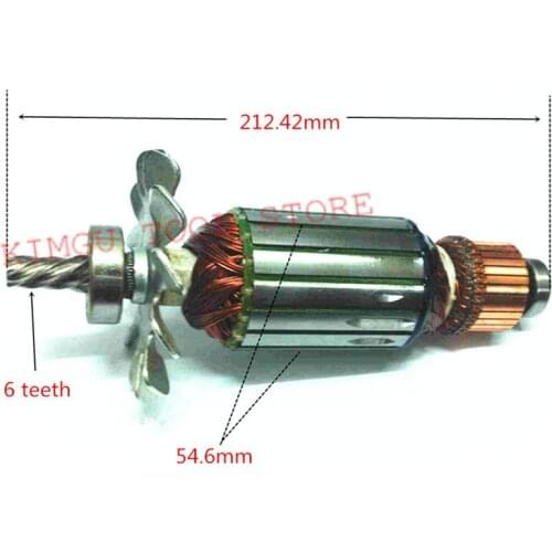 AC220-240V Motor Armature Rotor Engine for DEWALT D28710 N085931