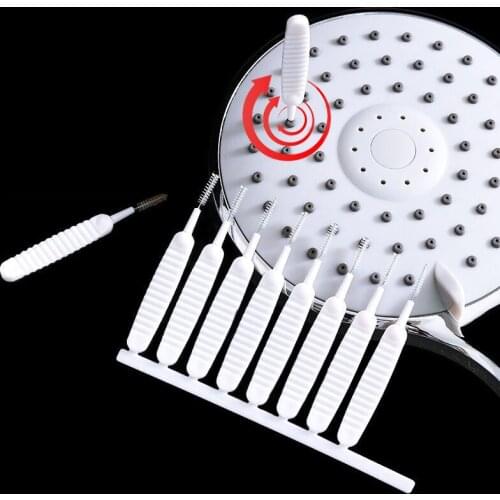 10pcs/set Shower Head Cleaning Brush Anti-clogging Washing Brush Small Pore Space Cleaning Brush For Kitchen Toilet Phone Hole