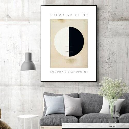 Swedish Modern Artist Abstract Artwork Poster Hilma Klint Painting Canvas Prints Gallery Wall Art Picture for Living Room Decor