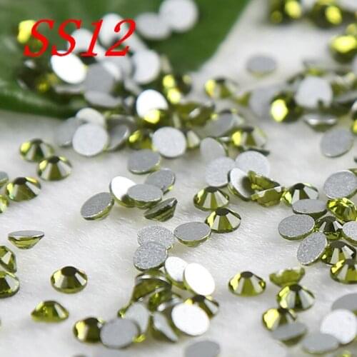 SS12 1440PCS Olivone crystal gllass rhinestones non hotfix stones crystal nail art stones