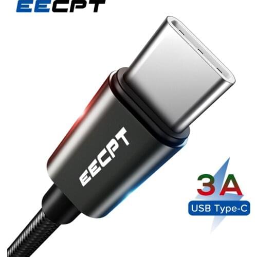 EECPT USB Type C Charger Cable for Samsung S20 10 Plus Xiaomi Mi 10 9 Fast Charging USB C Cable USB Type-C Wire for Huawei P40