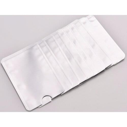 10pcs/lot Credit Card Protector Secure Sleeves RFID Blocking ID Holder Foil Shield Organizador Feminina