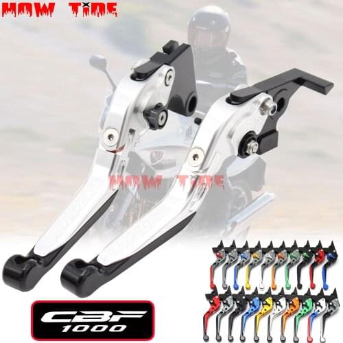 20 Colors CNC Adjustable Folding Extendable Motorcycle Brake Clutch Levers For Honda CBF1000 CBF 1000 2006 2007 2008 2009