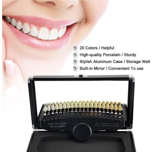 3D Shadow Guide For Whitening Teeth Shadow Chart Board Light Comparator White Teeth Cold Plate Color Teeth Bleaching With/m H6J9