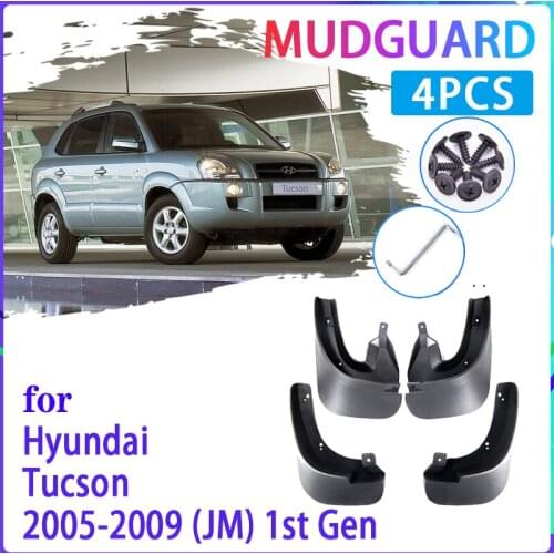 4 PCS Car Mud Flaps for Hyundai Tucson JM 2005~2009 Mudguard Splash Guards Fender Mudflaps Auto Accessories