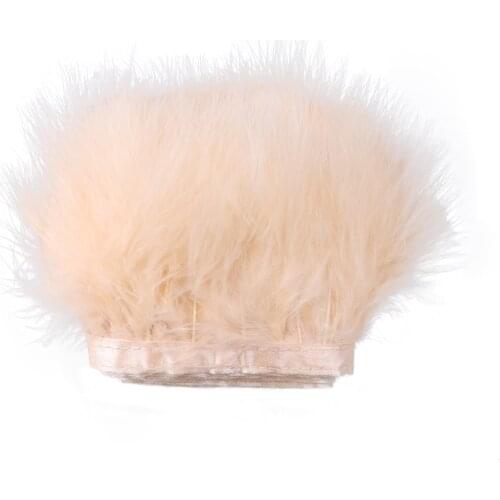 27 Colors Turkey Feathers Trim 8-10cm Fluffy Marabou Feathers Fringe Trims Ribbon Decoration Accessories For Needlework Clothes