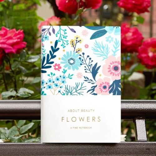 A5 Notebook and Journal Floral Personal Diary Travelers Note Book School Writing Planner Business Notepad Office Stationery Gift