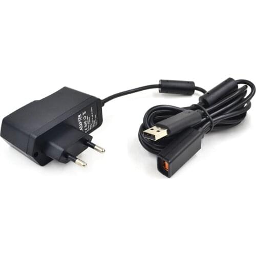 AC Adapter Power Supply USB Charger Cable for Xbox 360 Kinect EU Plug