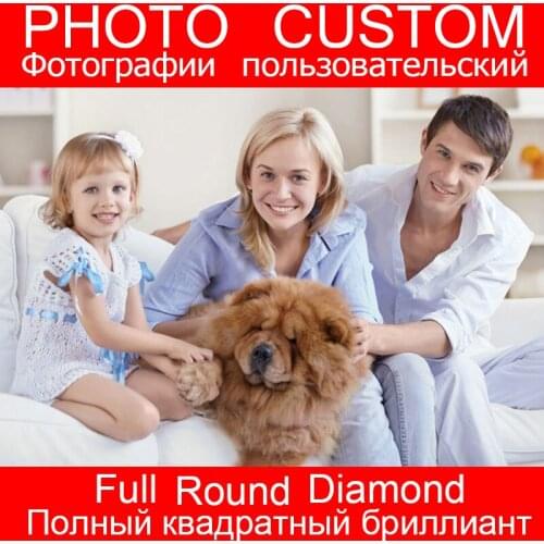 DIY PHOTO CUSTOM Diamond Painting Picture of Round Drill Rhinestones Diamond Embroidery Beadwork 5D Cross Stitch 5D Home Decor