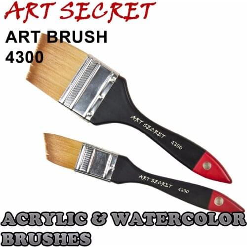 Artsecret 4300 high quality Korea taklon hair wooden handle paint brushes artistic painting art brush for home decor drawing