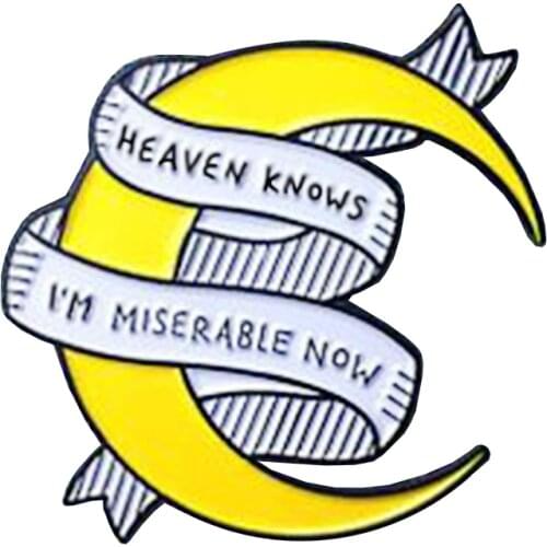 Heaven knows i'm miserable now Brooch The Most Relatable Morrissey Lyrics For The Smiths Lovers Pin