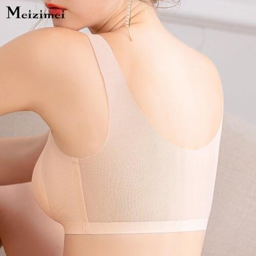 Meizimei Ultra-Thin Seamless Bras For Women Plus Size 6XL 7XL Underwear BH Sexy Lace Brassiere Push Up Bralette With Pad Vest