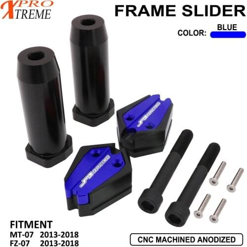 CNC Aluminum Crash Pad Frame Slider Protection For Yamaha MT-07 FZ07 MT07 2013 2014 2015 2016 2017 2018 Sport Street Bike