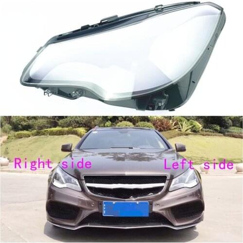 For Mercedes-Benz E-Class W207 Coupe E200/E250/E300 2013 2014 2015 2016 Car Headlight cover Headlamp Lens Auto Shell Cover