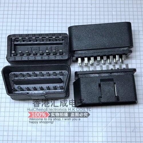 SOM-002 12VO double row pin OBD16 male male head, OBDII male connector, OBD plug New Original