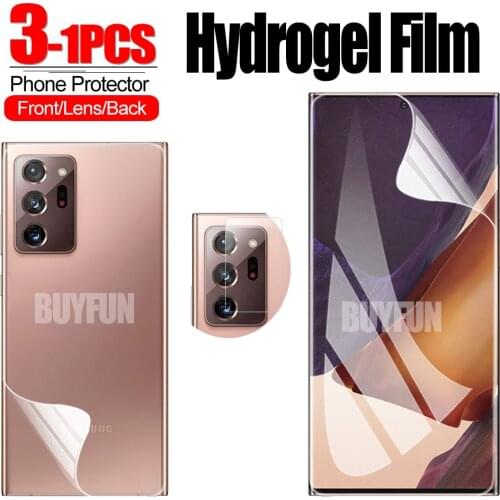 Hydrogel Film For Samsung Galaxy Note 20 Ultra Screen Camera Protector For samsung note 20 9 8 10 Lite 10 plus Protective Film