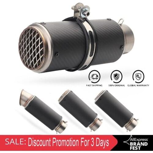 51MM 60MM Universal Motorcycle Exhaust Muffler Escape Moto Dirt Bike Scooter Exhaust DB killer For Bws PCX 125 Muffler