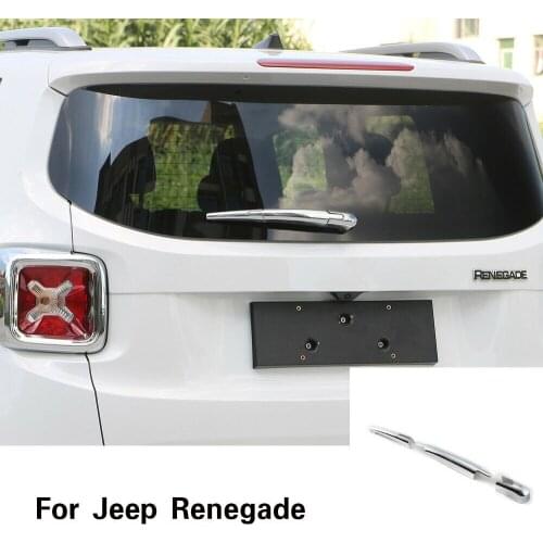 Chrome Rear Window Wiper Blade Cover Trim 3pcs For Jeep Renegade 2015 2016 2017
