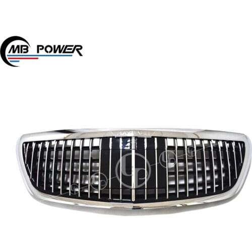 Car Body Set S Class W222 S63 S65 S500 Mbh Style Auto Car Accessories Parts Front Center Bumper Grille Mesh