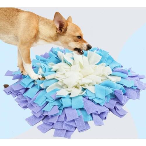 Sniffing Mat Splicing Relieve Stress Pet Supplies Flower Shape Blanket for Training