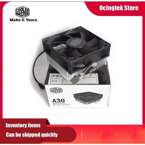 Cooler Master A30 CPU Cooler 80mm Quiet Fan PC Radiator For AMD AM4 AM3 AM3+ AM2 AM2+ FM2 FM2+ FM1