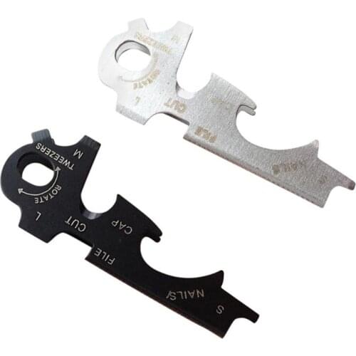 Multitool keytool gear edc pocket keychain quickdraw multipurpose 8 tool in 1 key ring multi carabiner clip gadget