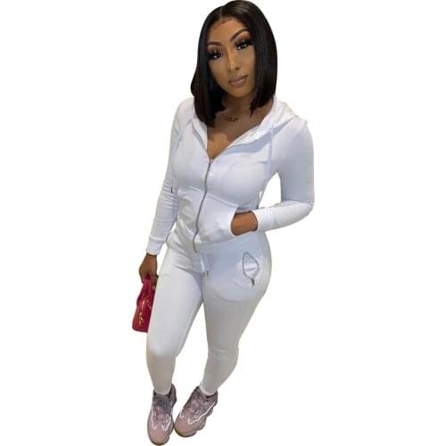 Autumn Winter Long Sleeve Coats Top High Waist Skinny Pencil Pants Casual Tracksuit Women Two Piece Outfits Loungewear Jogger