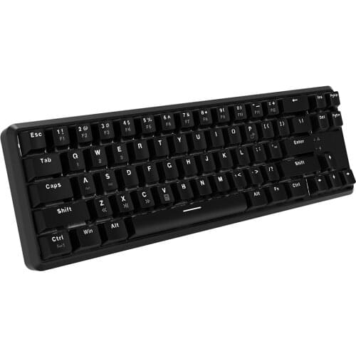 Ajazz K680T Wired&BT Dual-mode Mechanical Keyboard 68 Keys Compact White Backlight Mechanical Keyboard White with Red Switches