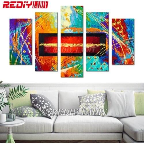 REDIY LADIY Diamond Painting Abstract Art Crystal Diamond Embroidery Triptych Resin Rhinestones Modular Picture Hobby & Crafts