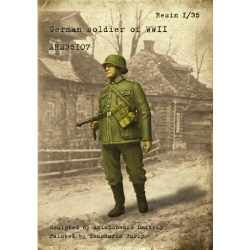 1/35 soldier of WWII, Military scene combination, resin kit soldiers GK, Military theme, Uncoated No colour