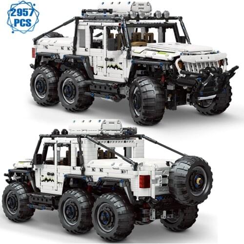 Technical Expert Super Sport Off-road Car Building Blocks Moc Ideas SUV Vehicle Model Bricks Diy Toys for Boys Birthday Gifts