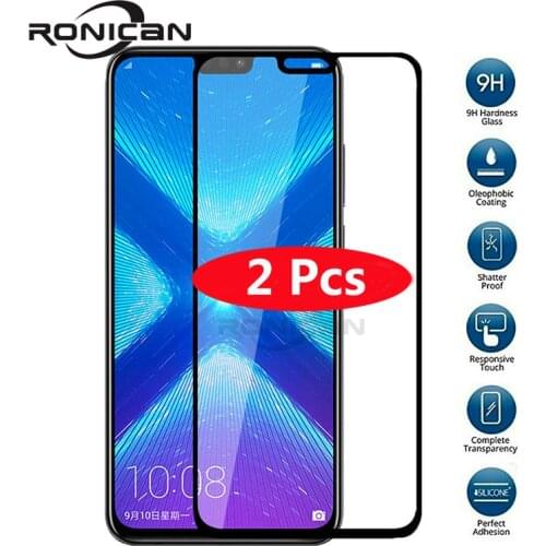 2Pcs Huawei Honor 8X Tempered Glass Original Full Cover Screen Protector for huawei honor 8x Glass Tempered Protective Film