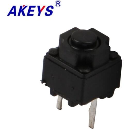 10PCS TS-E009 6*6*7.3 Mini push button switch middle 2 pin DIP type dome tact switch for mouse