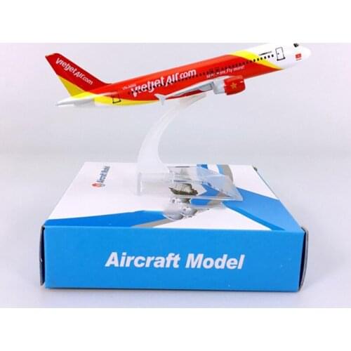 1:400 Airbus A320-200 Vietnam airline with 16CM model Vietjetair base alloy aircraft plane collectible display model collection