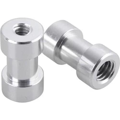2PCS 1/4" UNC Female and 3/8" Female Screw Thread Tripod Adapter to Light Stand Brack
