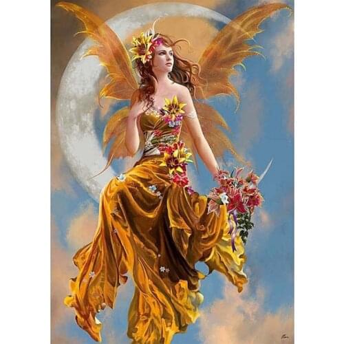 5D DIY Diamond Painting kit Embroidery Cross Stitch Kit Arts Home Wall Decor Craft (Orange) CNIM Hot