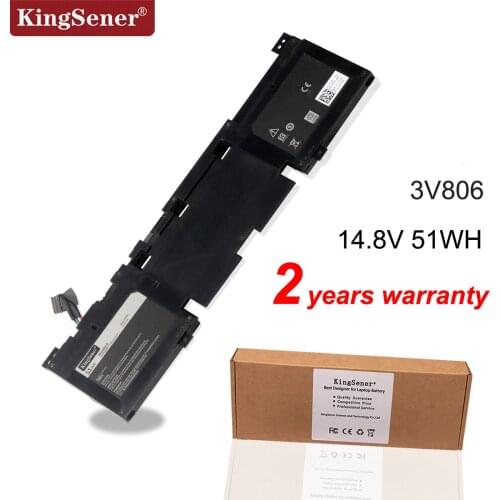KingSener 3V806 Laptop Battery For Dell Alienware 13 R2 Series ALW13ED-2708 ALW13ED-2608 ALW13ED-1508 N1WM4 62N2T 2P9KD 51WH