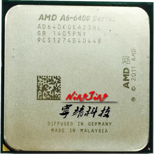 AMD A6-Series A6-6400K A6 6400 A6 6400K 3.9G 65W Dual-Core CPU Processor AD640KOKA23HL/AD640BOKA23HL Socket FM2 10pcs/Lot