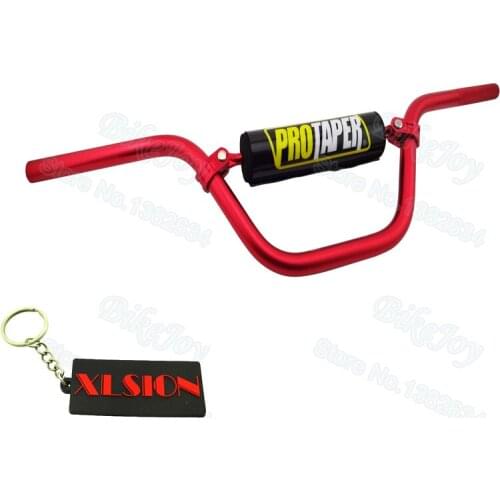 7/8" Aluminum 6061 Alloy Handlebar SE High Red W Bar Pad for Thumpstar SSR SDG Pit Dirt Bike ATV Quad Buggy Go Kart Motocross