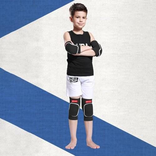 Children Sports Elbow Pads Knee Pads Wrist Set Boys Protective Gear Football Full Set Of Basketball Students Dancing Anti-Fall