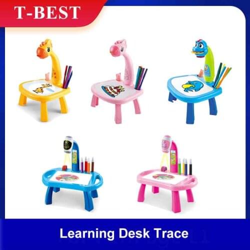 Children Learning Desk Trace and Draw Projector Art Drawing Board Projection Tracing Painting Table Toy Early Educational Gift