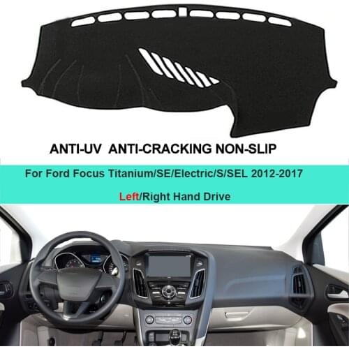 For Ford Focus Titanium SE Electric S SEL 2012 2013 2014 2015 2016 2017 2 Layers Car Inner Dashboard Cover Carpet Cape Rug Pad