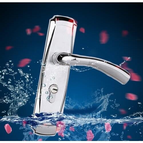 Door lock indoor Stainless steel panel handle Handle lock Double tongue suit Wire drawing Double bearing