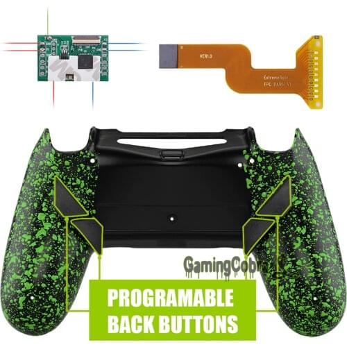 Textured Green Dawn Programable Remap Kit for PS4 Slim Pro Controller JDM 040/050/055 w/ Custom Back Shell & 4 Back Buttons